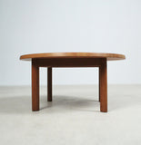 Solid Teak round Coffee Table  - Denmark, 1960s.
