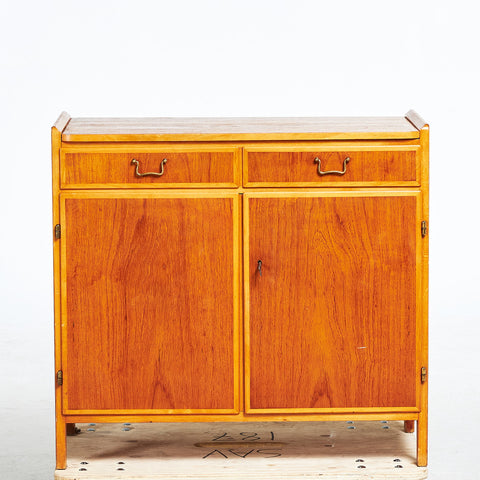 CABINET, everything. media furniture, mid-20th century, pull-out desk, teak.