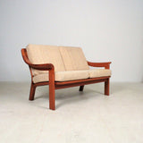l Jeppesens Møbelfabrik - Solid Teak, 2 seater sofa and two armchairs seating group - Denmark, 1970s.