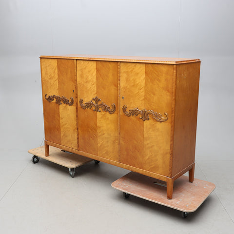 Birch CABINET, around the middle of the 20th century.