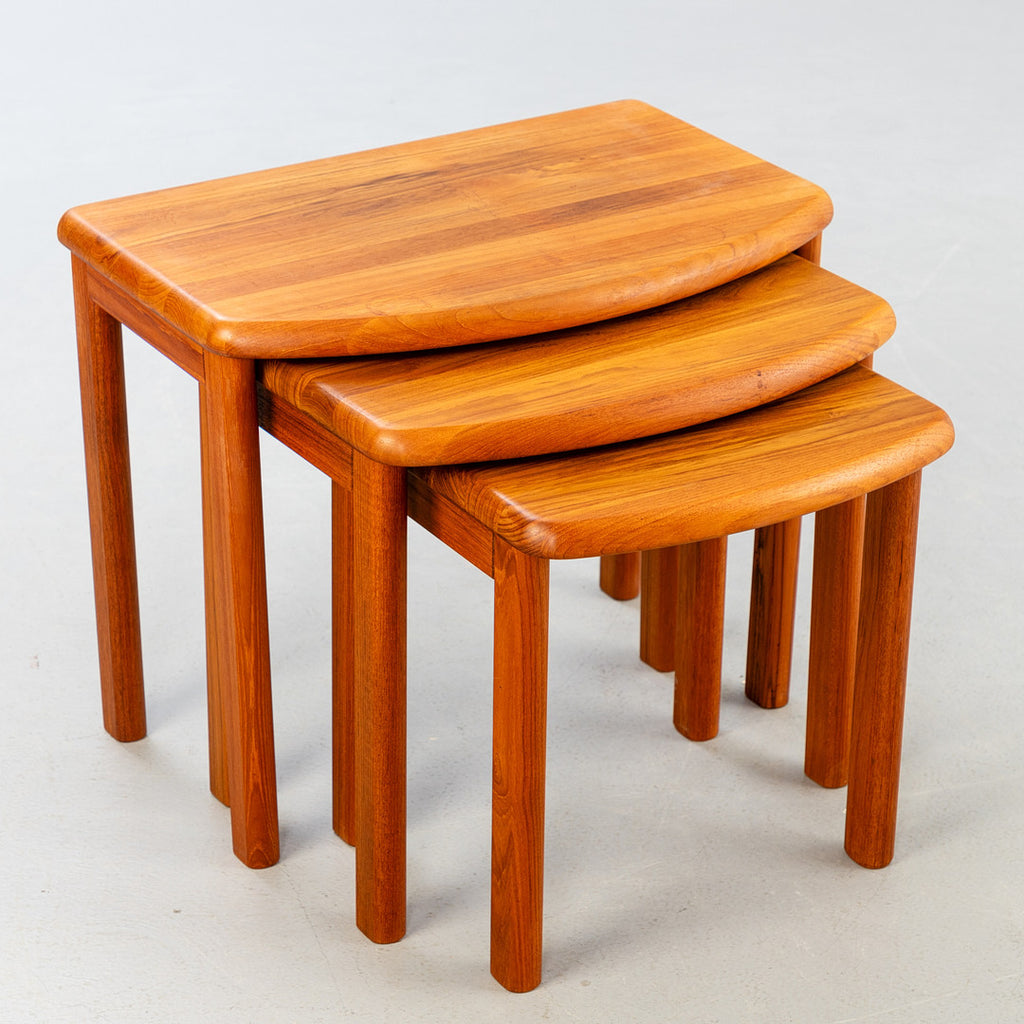 Solid Teak Nesrting Table, 3 piece, by Salling Stolefabrik