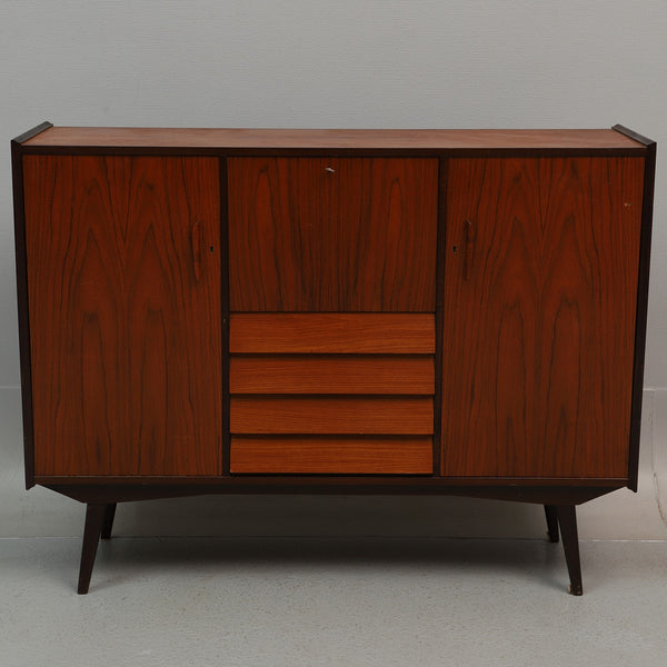 Teak SIDEBOARD/CABINET, latter half of the 20th century.