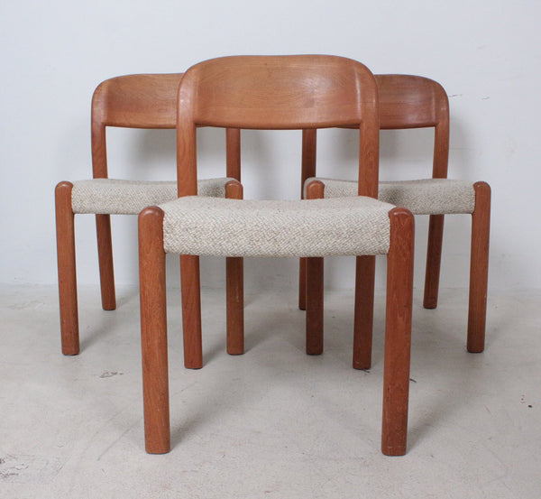 Solid Teak Chairs, MÖBELFABRIK HOLSTEBRO. 1970s, Denmark.