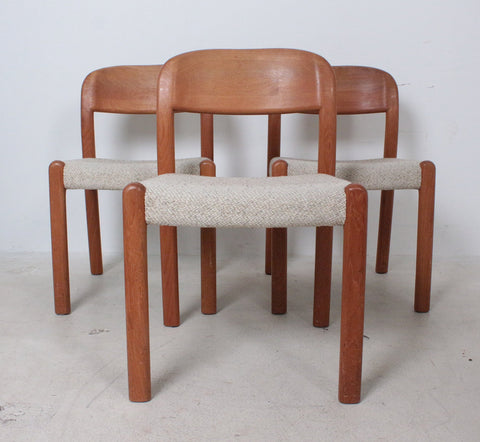 Solid Teak Chairs, MÖBELFABRIK HOLSTEBRO. 1970s, Denmark.