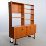 TEAK BOOKSHELF, , second part of the 20th century.