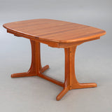 Extendable Solid Teak dining table with 2 extension leaves, Denmark.