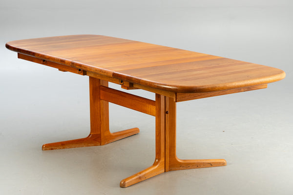 Solid Teak dining table with one extension, Denmark.