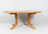 White oak extendable dining table, 1980s. By RAINER DAUMILLER