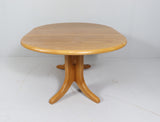 White oak extendable dining table, 1980s. By RAINER DAUMILLER
