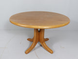 White oak extendable dining table, 1980s. By RAINER DAUMILLER