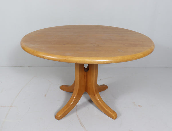 White oak extendable dining table, 1980s. By RAINER DAUMILLER