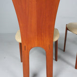 Four TEAK Dining Room Chairs, Denmark, 1960s  Koefoeds Hornslet,.