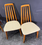 4 TEAK CHAIRS,  NIELS KOEFOED.