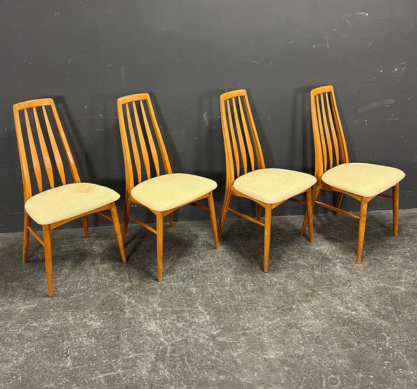 4 TEAK CHAIRS,  NIELS KOEFOED.