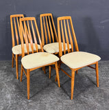 4 TEAK CHAIRS,  NIELS KOEFOED.