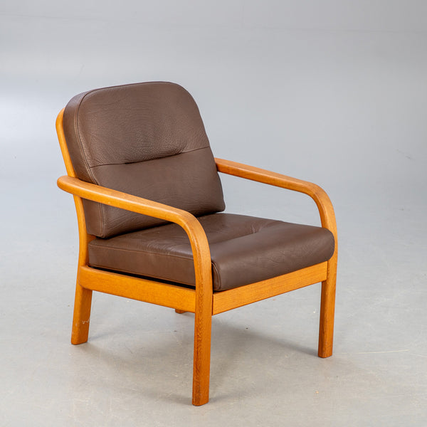 2 teak armchairs. Denmark, 1970s HOLSTEBRØ.