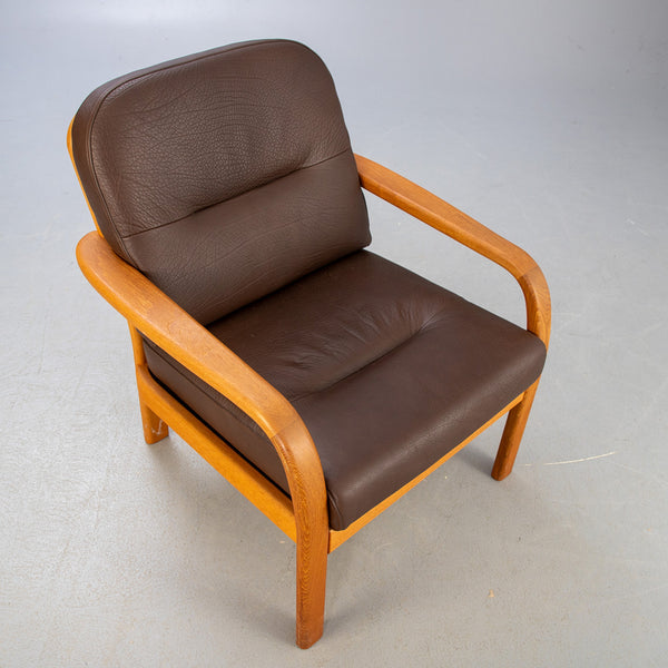 2 teak armchairs. Denmark, 1970s HOLSTEBRØ.