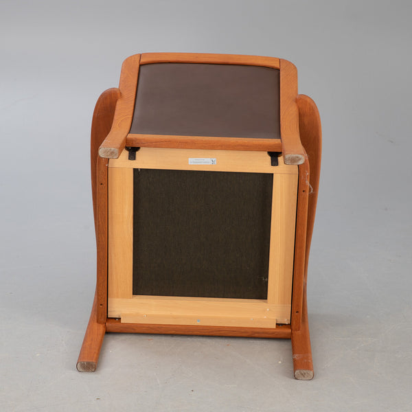 2 teak armchairs. Denmark, 1970s HOLSTEBRØ.