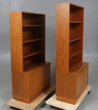 A set of 3 teak bookcases, 1960/1970's.