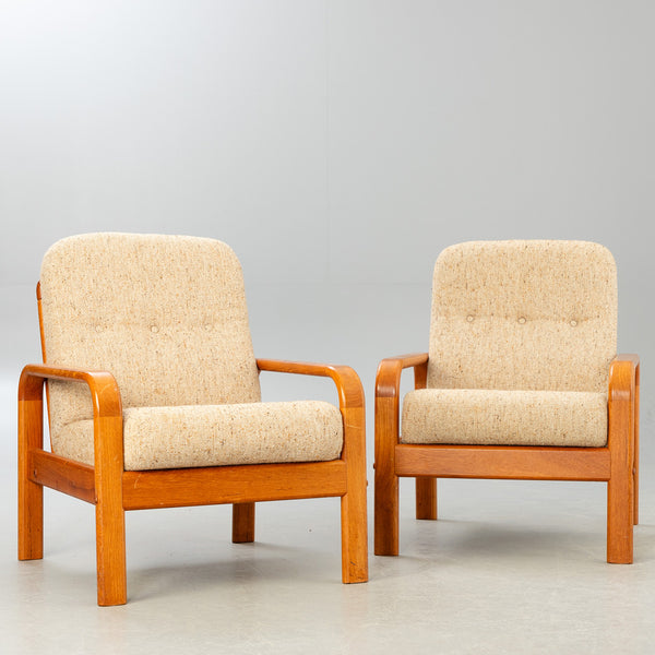 2 teak armchairs, Denmark.