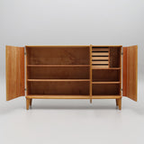 A Swedish Modern sideboard TEAK AND MAHOGANY COMBINATION , 1940s/50s.
