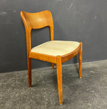 6 TEAK CHAIRS.  NIELS KOEFOED.