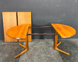 SOLID TEAK EXTENDABLE DINING TABLE