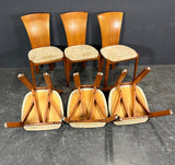 6 solid teak CHAIRS by NIELS KOEFOED
