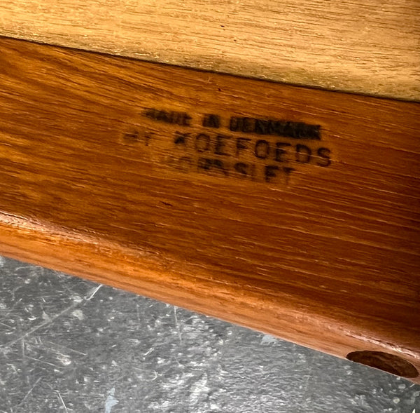 4 TEAK DINING CHAIRS BY NIELS KOEFOED.