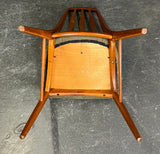 4 TEAK DINING CHAIRS BY NIELS KOEFOED.