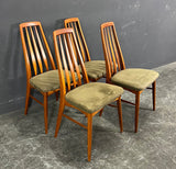 4 TEAK DINING CHAIRS BY NIELS KOEFOED.