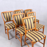 6 CHERRY MID CENTURY MODERN DINING CHAIRS