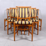 6 CHERRY MID CENTURY MODERN DINING CHAIRS