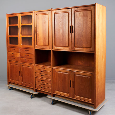 Cupboard/ wall unit, teak, 1970s, Denmark.