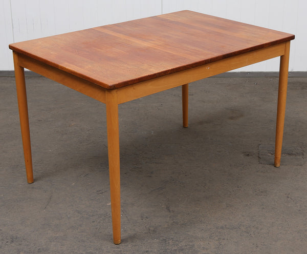 TEAK DINING TABLE EXTENDABLE BY NILS ROOTH- "Atle/292", 1960s, Hagafors.