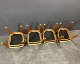 4 TEAK DINING CHAIRS BY KOEFOED