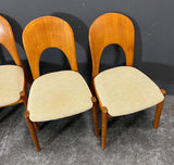 4 TEAK DINING CHAIRS BY KOEFOED