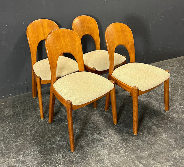 4 TEAK DINING CHAIRS BY KOEFOED