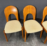 4 TEAK DINING CHAIRS BY KOEFOED