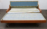 Teak sofa bed -  mid 20th century