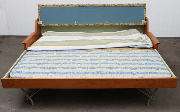 Teak sofa bed -  mid 20th century