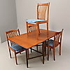 Teak gateleg dining table