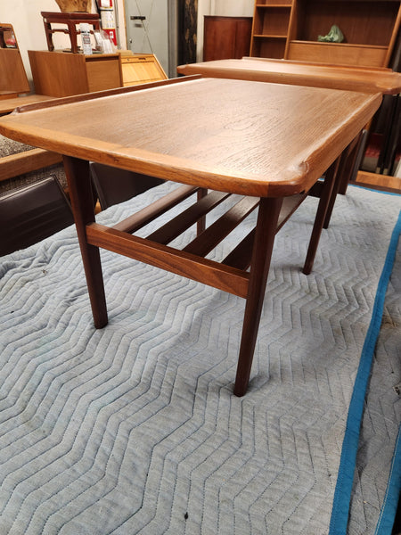 Teak end tables