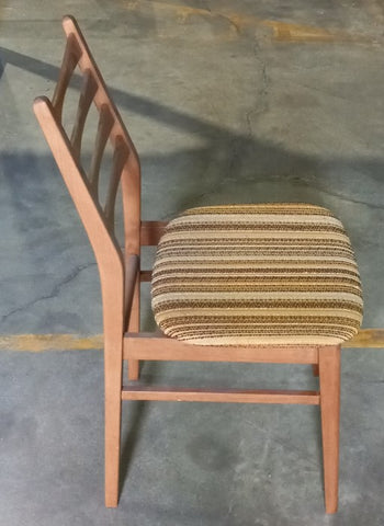 Six high back teak chairs made in Denmark