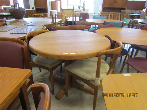 Round Solid Teak Dining Table