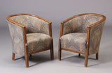 Danish furniture manufacturer. Pair of armchairs, 1940s