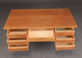 Oak and teak desk