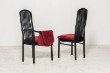 Italian solid wood High back dining chairs