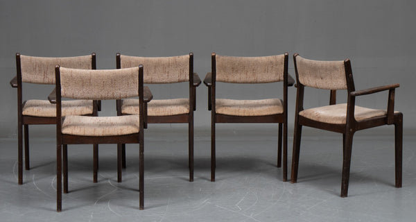 Findahl's furniture factory  dark stained dining arm chairs in beech (5)
