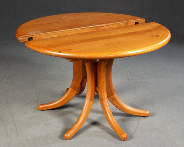 2" Solid Teak round dining table